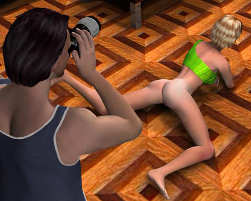 Guy fucks girl after the photo session on 3D porn pictures.